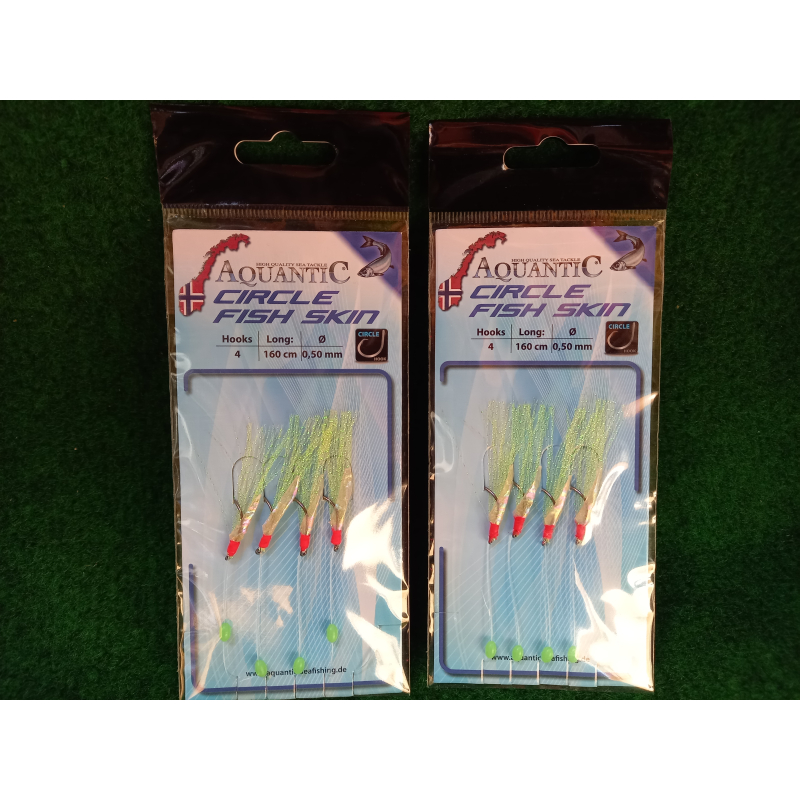 Haring Paternoster (met Circle Hooks) #4 en #6 Fish Skin